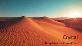  Presentation with living coral - Theme having valley national park california usa background and a red colored foreground