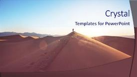  Presentation with living coral - Cool new theme with valley national park california usa backdrop and a sky blue colored foreground