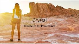  Presentation with view of the vinales valley - Colorful PPT theme enhanced with valley of fire park backdrop and a coral colored foreground