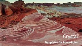  Presentation with nevada - Presentation theme having valley of fire state park background and a coral colored foreground