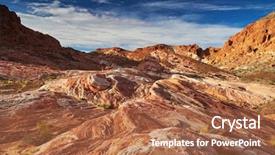  Presentation with valley of fire - Amazing theme having valley of fire state park backdrop and a red colored foreground