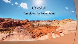  Presentation with nevada - Cool new presentation theme with valley-of-fire-state-park backdrop and a light blue colored foreground