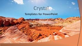  Presentation with nevada - Audience pleasing slide set consisting of valley-of-fire-state-park backdrop and a light blue colored foreground