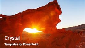  Presentation with nevada - Slide deck having valley of fire state park background and a tawny brown colored foreground