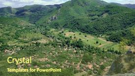  Presentation with river valley - Audience pleasing PPT layouts consisting of valley of jerma river serbia backdrop and a  colored foreground