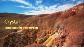  Presentation with mars - Slides enhanced with valley of mars landscapes background and a tawny brown colored foreground