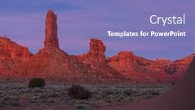  Presentation with rock - Slides featuring valley-of-the-gods-rock background and a  colored foreground