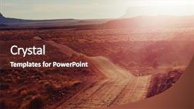  Presentation with rock - Audience pleasing presentation theme consisting of valley of the gods rock backdrop and a tawny brown colored foreground