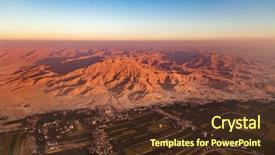  Presentation with nile river - Amazing PPT layouts having valley of the king backdrop and a tawny brown colored foreground