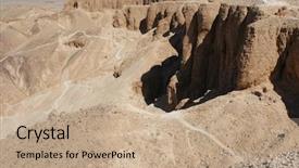  Presentation with pharaohs - PPT theme having valley of the kings near background and a coral colored foreground