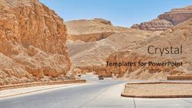  Presentation with kings - Presentation theme enhanced with valley-of-the-kings background and a coral colored foreground