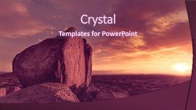  Presentation with sun desert - Slide set consisting of valley of the sun phoenix background and a violet colored foreground