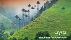 Presentation with alpine - Amazing presentation theme having valley salento colombia south america backdrop and a tawny brown colored foreground