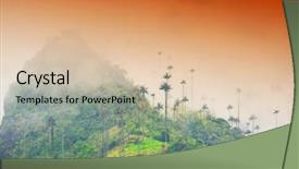  Presentation with colombia - Presentation consisting of valley salento colombia south america background and a lemonade colored foreground