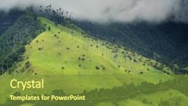  Presentation with colombia - Cool new presentation design with valley salento colombia south america backdrop and a tawny brown colored foreground