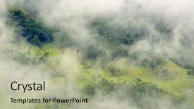  Presentation with colombia - Presentation theme enhanced with valley salento colombia south america background and a mint green colored foreground