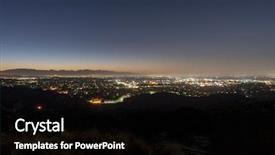  Presentation with los angeles - Audience pleasing theme consisting of valley towards the san gabriel backdrop and a black colored foreground