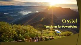  Presentation with sri lanka - PPT layouts having view from adam's peak background and a tawny brown colored foreground