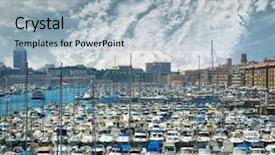  Presentation with france - Audience pleasing PPT theme consisting of vallon des auffes marseilles france backdrop and a  colored foreground