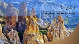  Presentation with cappadocia - Audience pleasing theme consisting of vally ball - amazing day in cappadocia turkey backdrop and a  colored foreground