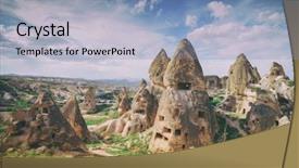  Presentation with cappadocia - Slide deck consisting of vally ball - amazing day in cappadocia turkey background and a  colored foreground
