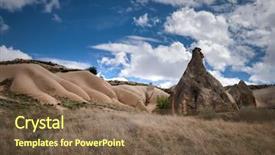  Presentation with cappadocia - Amazing presentation design having vally ball - amazing day in cappadocia turkey backdrop and a  colored foreground