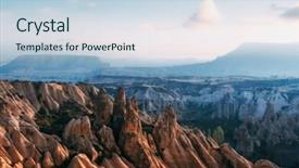  Presentation with cappadocia - Amazing slide deck having vally ball - amazing sunrise in cappadocia mountains backdrop and a lemonade colored foreground