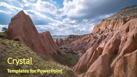  Presentation with cappadocia - Colorful slide deck enhanced with vally ball - amazing sunrise in cappadocia turkey backdrop and a  colored foreground