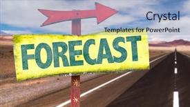 Presentation with forecast - Cool new theme with vally ball - forecast sign with road background backdrop and a  colored foreground