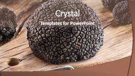  Presentation with mushrooms - Amazing slides having valuable - black truffle mushrooms and grater backdrop and a violet colored foreground