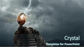  Presentation with success - Amazing slide deck having valuable - key to success achieving backdrop and a tawny brown colored foreground