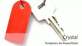  Presentation with lock out tag out key - Audience pleasing PPT theme consisting of valuation - blank tag and a key backdrop and a white colored foreground