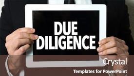  Presentation with valuation - Slide deck featuring valuation - due diligence background and a tawny brown colored foreground