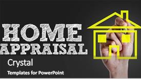  Presentation with valuation - Presentation theme enhanced with valuation - hand writing the text home background and a dark gray colored foreground