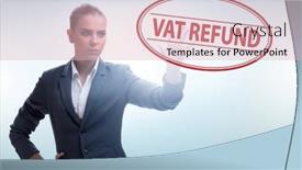  Presentation with vat - PPT theme consisting of value-added-tax-vat-return background and a lemonade colored foreground