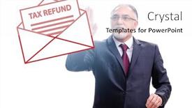  Presentation with vat - Presentation theme with value-added-tax-vat-return background and a white colored foreground