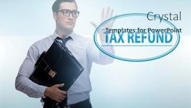  Presentation with value added tax - Presentation having value-added-tax-vat-return background and a sky blue colored foreground