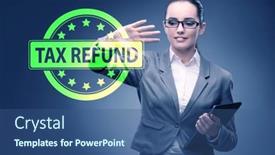  Presentation with value added tax - PPT theme enhanced with value-added-tax-vat-return background and a ocean colored foreground