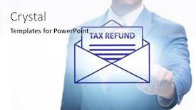  Presentation with vat - Theme consisting of value-added-tax-vat-return background and a white colored foreground