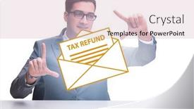  Presentation with value added tax - Slide deck enhanced with value-added-tax-vat-return background and a soft green colored foreground