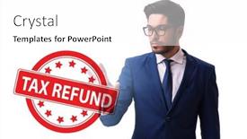  Presentation with value added tax - Slide set consisting of value-added-tax-vat-return background and a white colored foreground