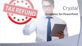  Presentation with vat - Theme featuring value-added-tax-vat-return background and a white colored foreground