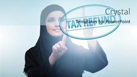  Presentation with value added tax - Slides featuring value-added-tax-vat-return background and a sky blue colored foreground