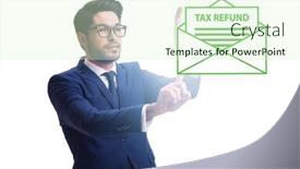  Presentation with value added tax - PPT theme consisting of value-added-tax-vat-return background and a soft green colored foreground