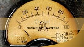  Presentation with voltmeter - Audience pleasing slides consisting of value engineering - close-up of an vintage ancient backdrop and a yellow colored foreground