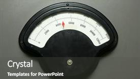  Presentation with electric meter - Theme consisting of value engineering - old analog electric meter background and a dark gray colored foreground