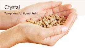  Presentation with holding hands - Slide deck having belief faith hope love concept background and a  colored foreground.