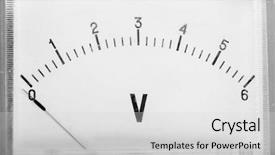  Presentation with vintage - Colorful presentation theme enhanced with value engineering - vintage voltmeters close up backdrop and a light gray colored foreground