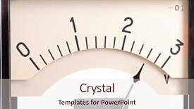  Presentation with engineering - PPT theme with value engineering - vintage voltmeters close up background and a sky blue colored foreground