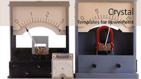  Presentation with vintage - Cool new slide deck with value engineering - vintage voltmeters close up backdrop and a  colored foreground